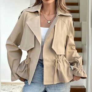 Women's Beige Trench Jacket